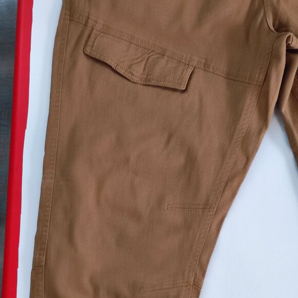 Never Lose Hedge cargo jogger pants men's size L desert brown, fitted - Picture 9 of 14